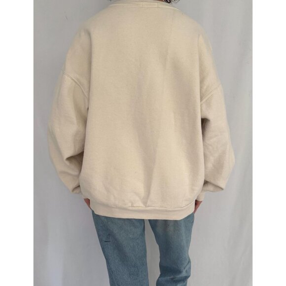 90s vintage polar bear winter animal graphic cotton crewneck pullover sweatshirt - Picture 7 of 10